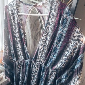 Oversized paisley top